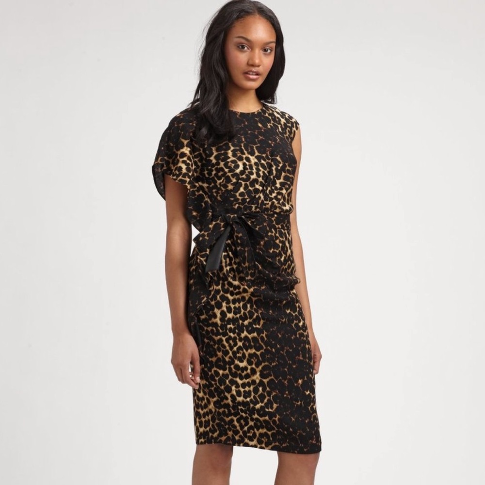 1073 Talulah Leopard Lafayette 148 New York Dress